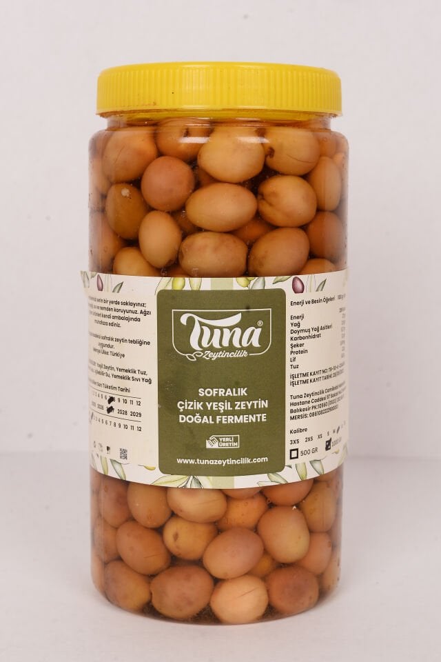 EDREMİT YEŞİL ÇİZİK ZEYTİN (1 KG)