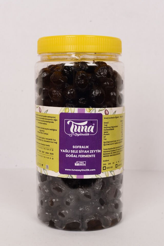 GEMLİK SİYAH ÇEVİRME ZEYTİN (1 KG)