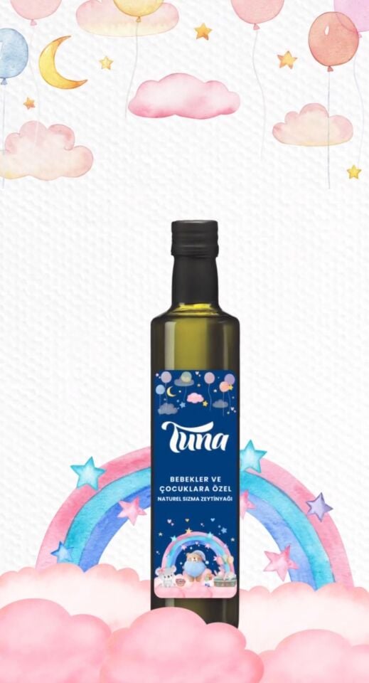 BEBEKLERE VE ÇOCUKLARA ÖZEL SOĞUK SIKIM SIZMA ZEYTİNYAĞI (250 mL)